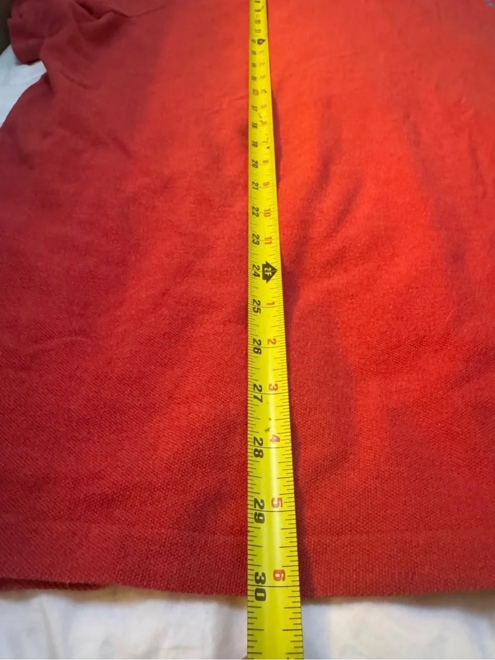 Y2K Polo Ralph Lauren Men’s XXL Red Classic Fit Cotton Pique’ Polo